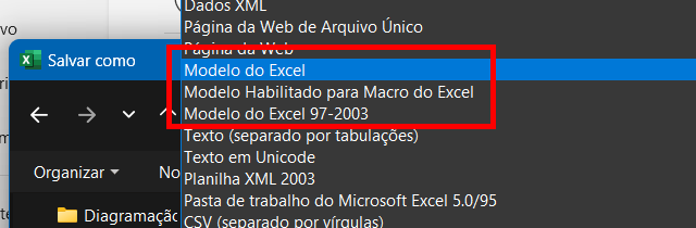 Modelos de planilha do Excel