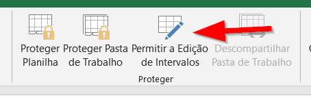 Clique em Permitir a edição de intervalos