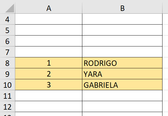 Sequência numérica iniciada pelo número 1 em linha diferente de 1