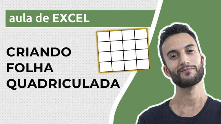 Como criar folha quadriculada no Excel - Excel Descomplicado