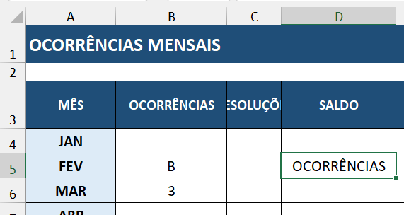 Resultado da função INDIRETO com referência alterada