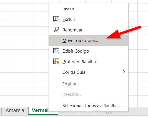 Escolha a opção Mover ou copiar