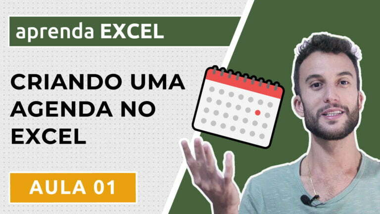 Criando uma agenda diária em Excel - Aula 01