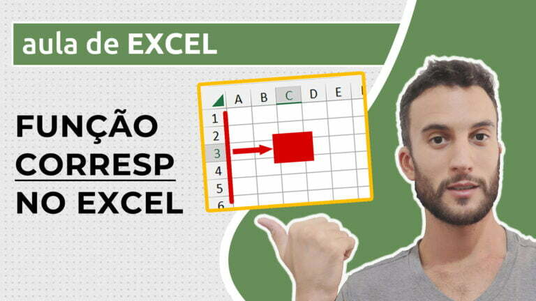 Função CORRESP no Excel