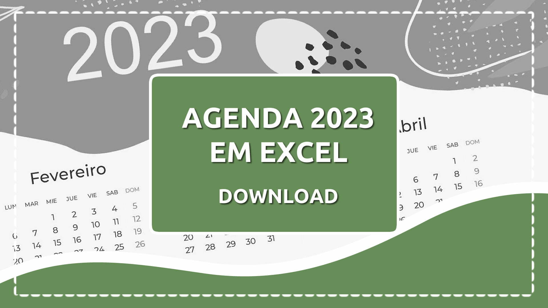 Agenda 2023 diária em Excel – Baixe grátis!