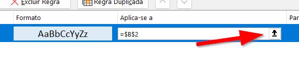 Clique na seleção de referência