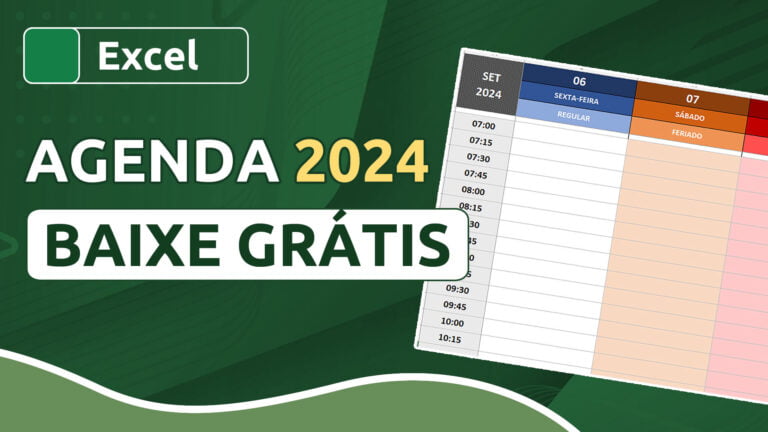 Agenda 2024 em Excel - Download Grátis