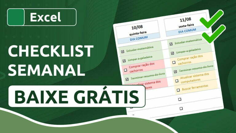 Checklist Semanal no Excel - Download Grátis