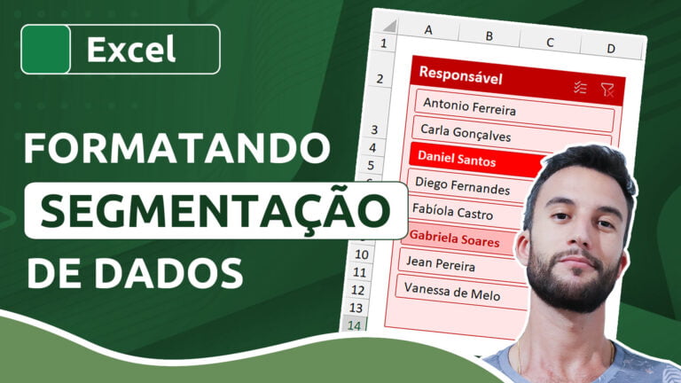 Como formatar segmentação de dados no Excel