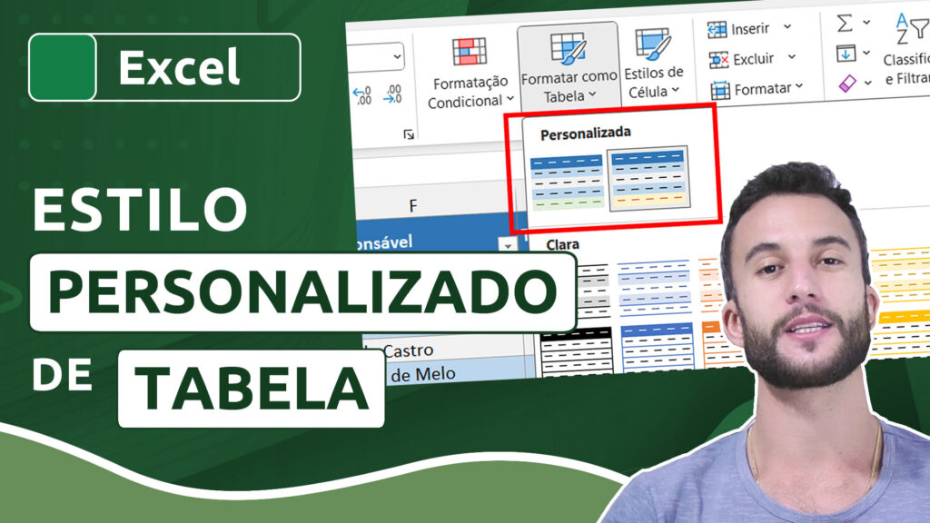 Como criar um estilo personalizado de tabela no Excel