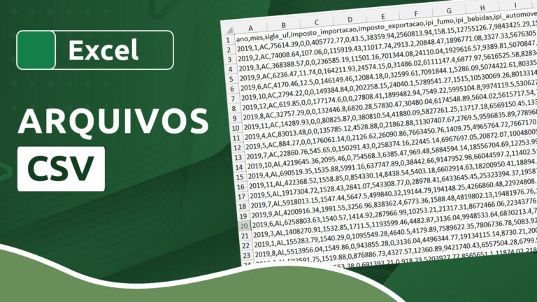 Como tratar arquivos CSV no Excel