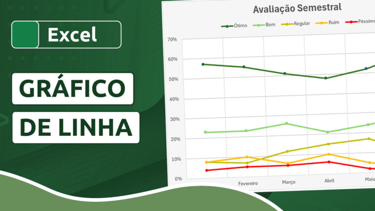 Como criar um gráfico de linha no Excel