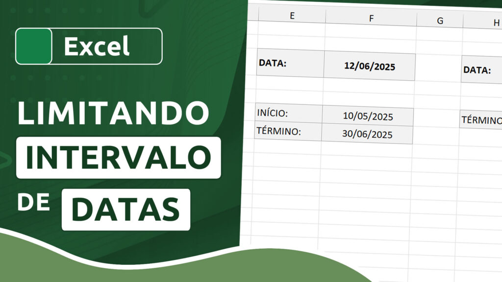 Como limitar digitação de um intervalo de datas no Excel