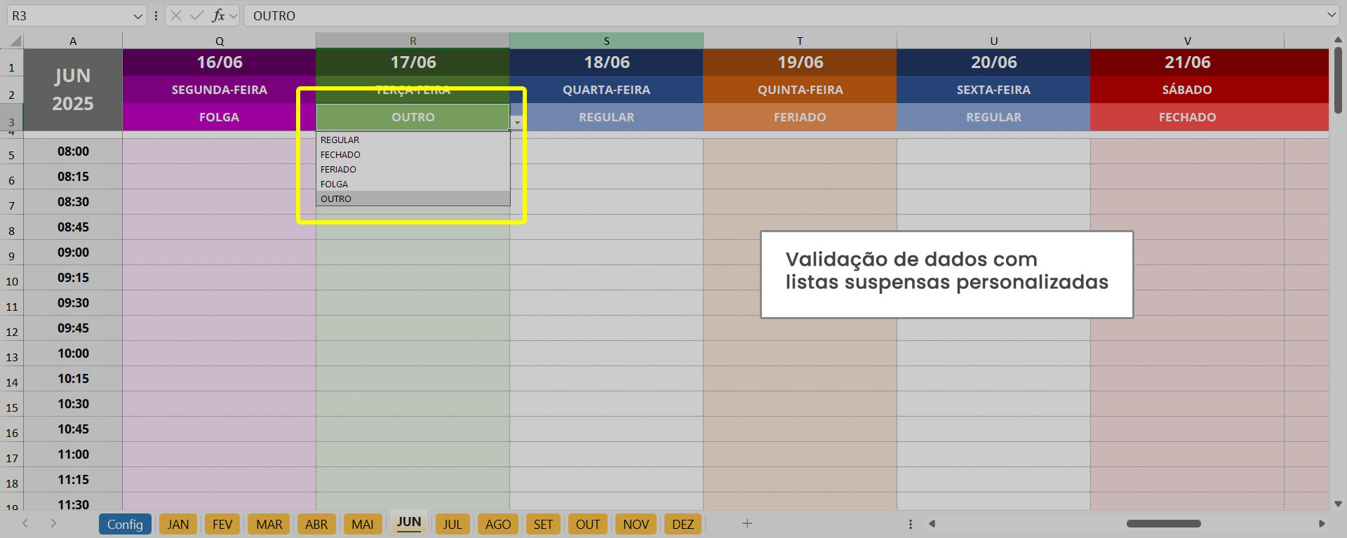 01 - validação de dados com lista suspensa