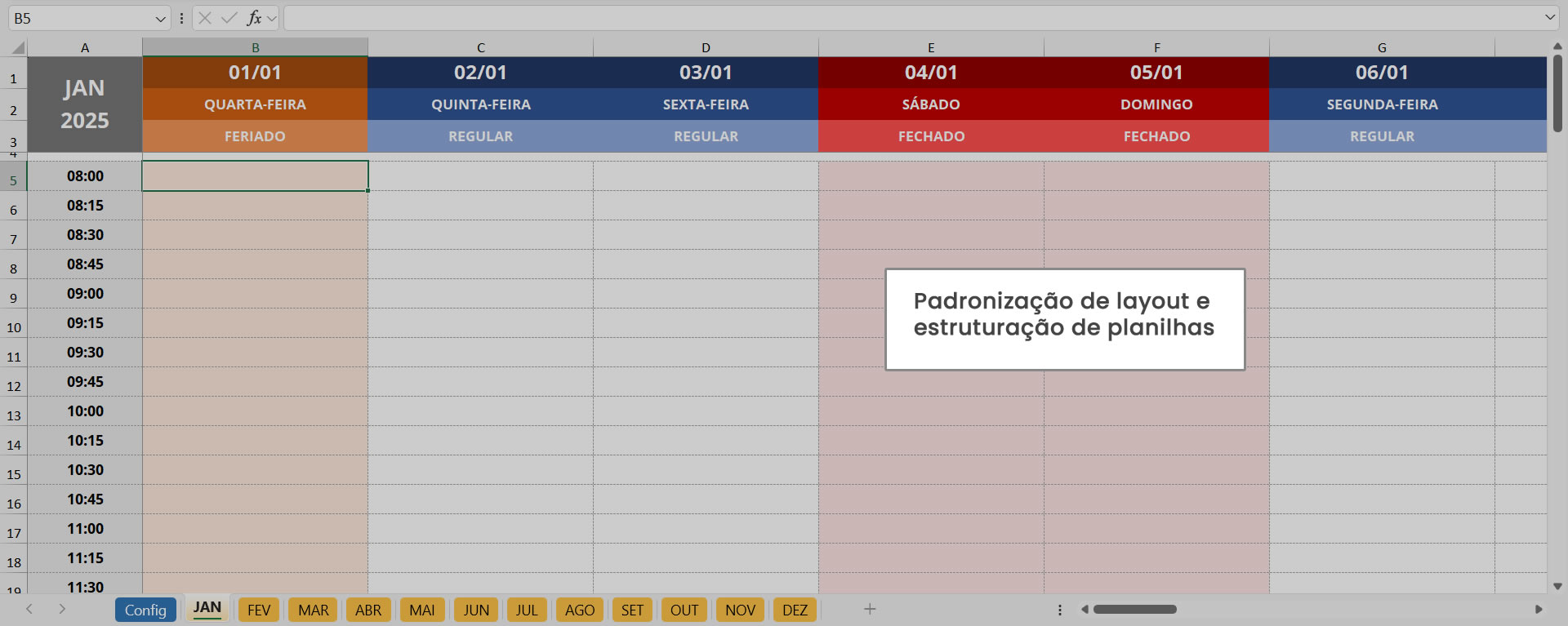 10 - padronização de layout
