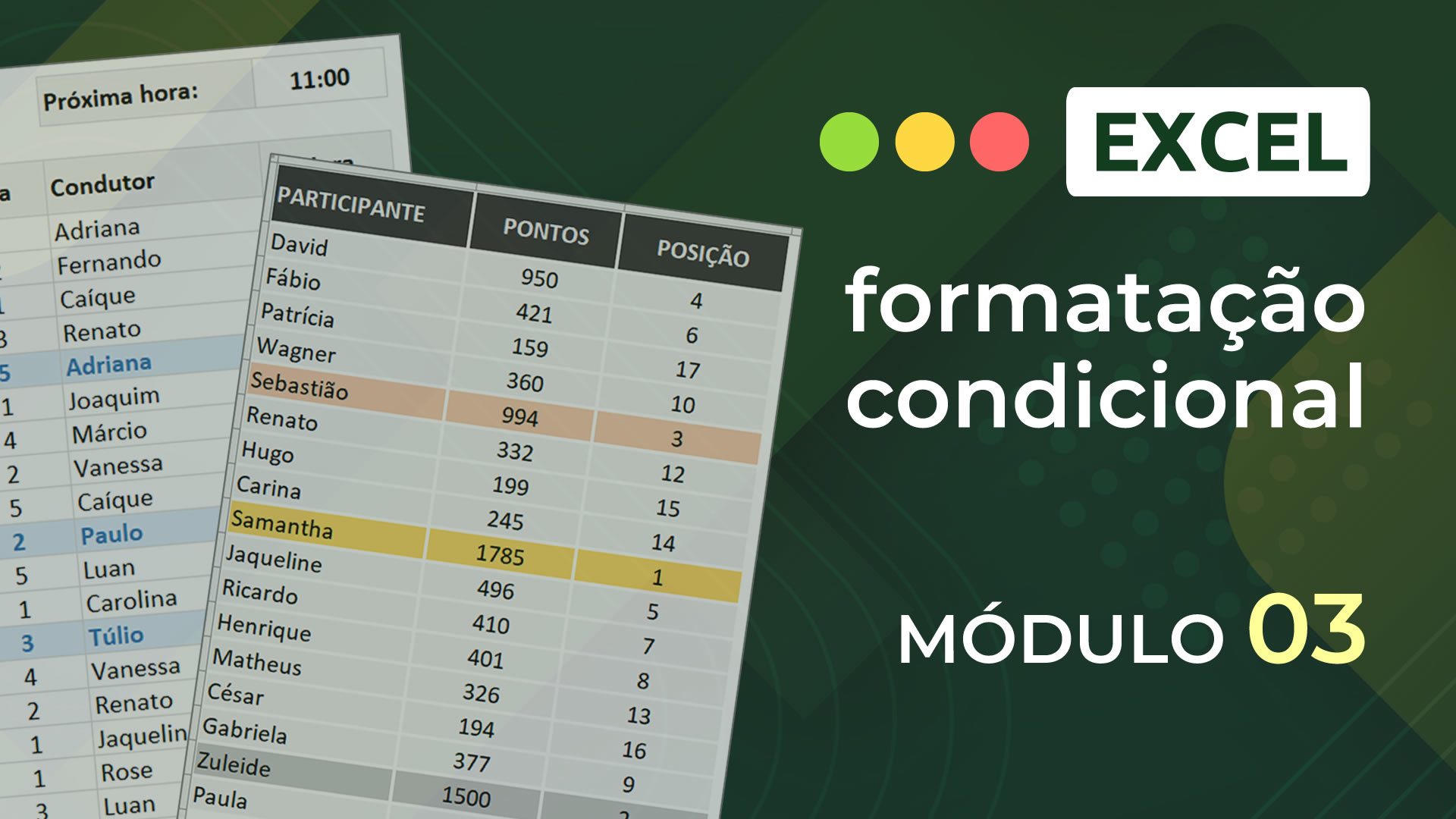 Curso Formatação Condicional - Módulo 03