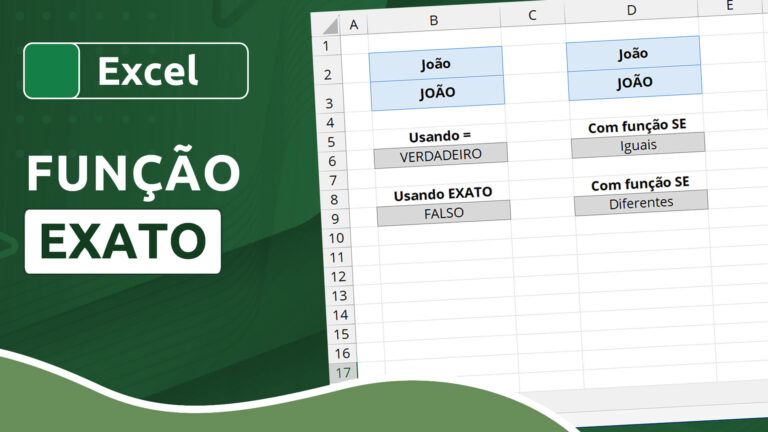 Como usar a função EXATO no Excel